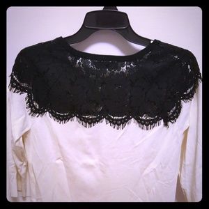 NY&C black and white sweater